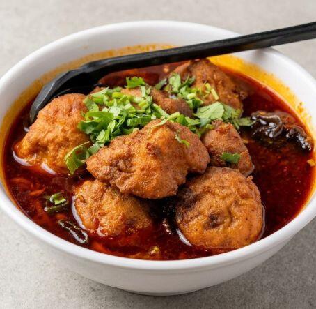 Stuff Tofu w. Minced Chicken Malatang