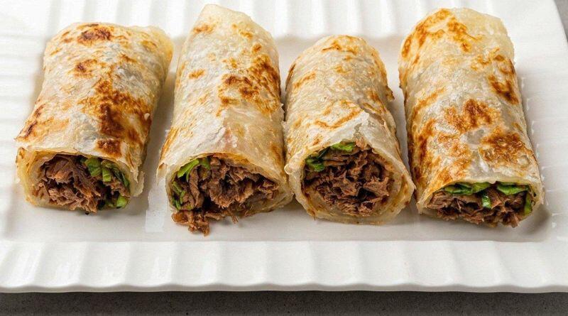 Taiwanese Style Braised Beef Burrito(4pc)